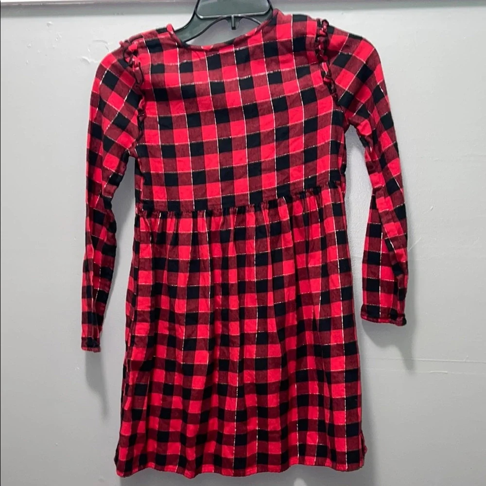 Plaid Long Sleeve Dress